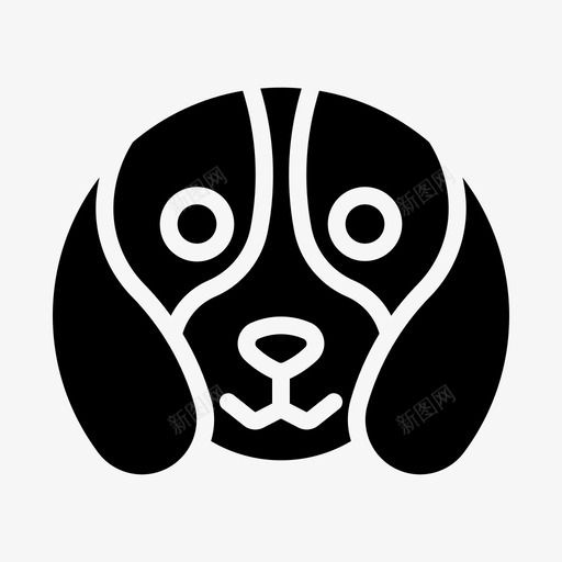 小猎犬狗猎犬图标svg_新图网 https://ixintu.com 品种 气味 狩猎 猎犬