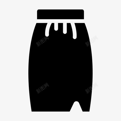 护套裙子管子图标svg_新图网 https://ixintu.com 护套 管子 衣服 裙子 附件