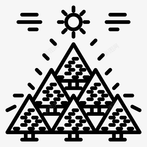 丛林冒险树木图标svg_新图网 https://ixintu.com 丛林 冒险 树木