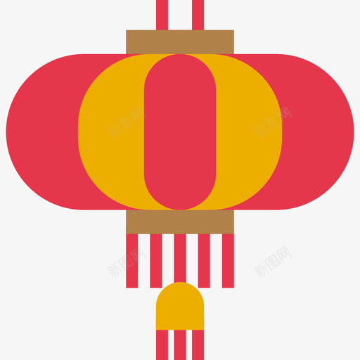 灯笼中国49扁平图标svg_新图网 https://ixintu.com 中国 扁平 灯笼
