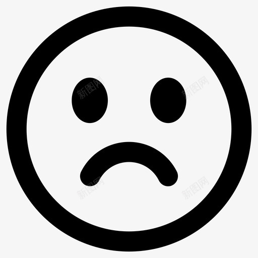 悲伤糟糕失望图标svg_新图网 https://ixintu.com 失望 悲伤 笑脸 糟糕 表情