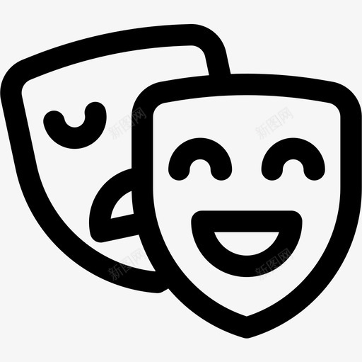 剧院自由时间26线性图标svg_新图网 https://ixintu.com 剧院 时间 线性 自由
