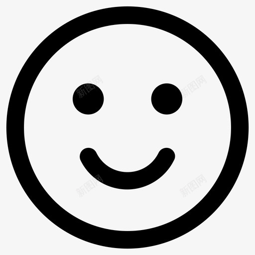 快乐表情情绪图标svg_新图网 https://ixintu.com 快乐 情绪 感觉 笑脸 表情