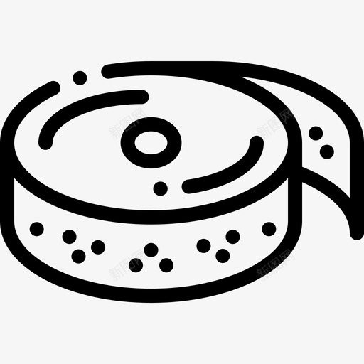 丝带手工艺品5线状图标svg_新图网 https://ixintu.com 丝带 手工艺品 线状