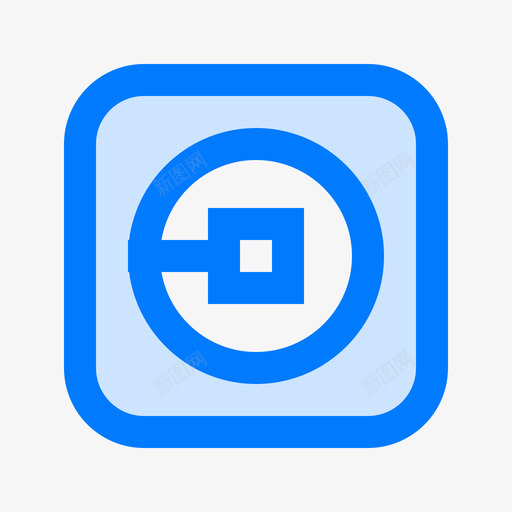 Uber社交媒体101蓝色图标svg_新图网 https://ixintu.com Uber 社交媒体101 蓝色