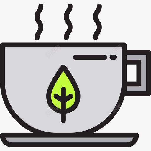 茶茶7线性颜色图标svg_新图网 https://ixintu.com 线性颜色 茶 茶7