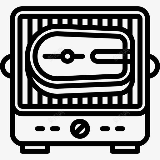 鱼排烧烤三文鱼图标svg_新图网 https://ixintu.com 三文鱼 烧烤 鱼排