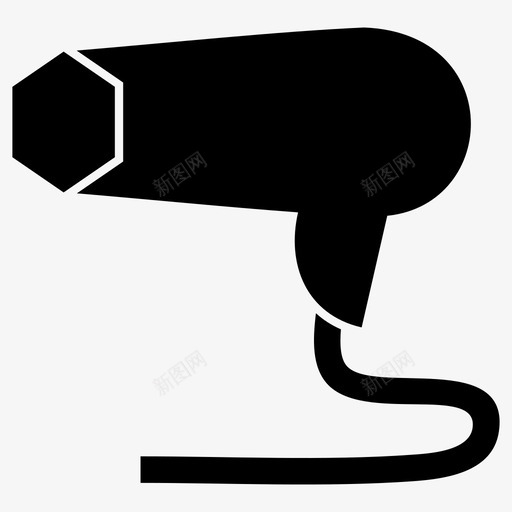 吹风机沙龙图标svg_新图网 https://ixintu.com 吹风机 沙龙