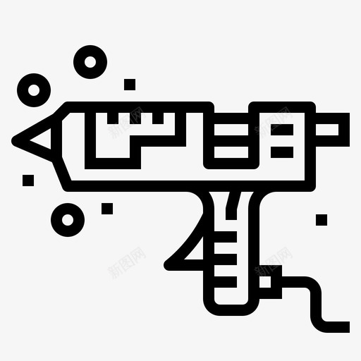 喷胶枪建筑维修图标svg_新图网 https://ixintu.com 喷胶枪 工艺 建筑 硅胶 维修