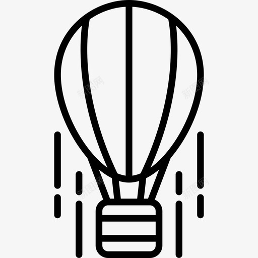 气球飞行天空图标svg_新图网 https://ixintu.com 天空 旅行 气球 运输 飞行
