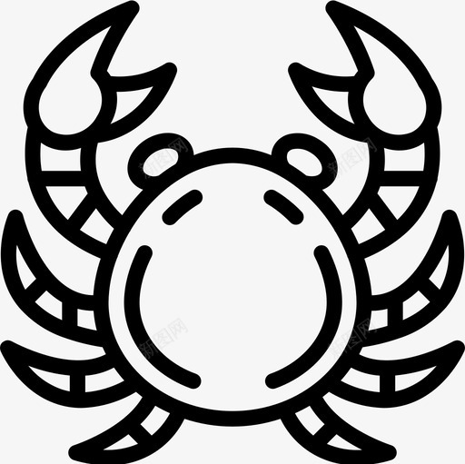 癌症天文学11直系图标svg_新图网 https://ixintu.com 天文学 癌症 直系