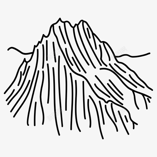 悬崖极端山脉图标svg_新图网 https://ixintu.com 山脉 悬崖 极端 陡峭