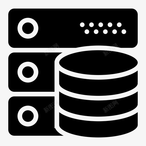 数据库mysql服务器图标svg_新图网 https://ixintu.com mysql 存储 数据库 服务器
