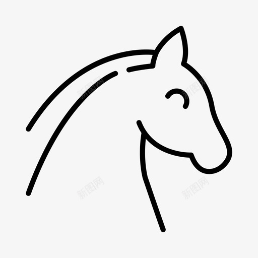 马马术骑马图标svg_新图网 https://ixintu.com 跳马 马 马术 骑马