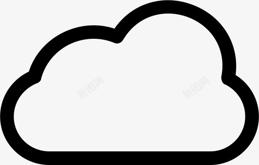 云多云天空图标svg_新图网 https://ixintu.com 多云 天气 天空