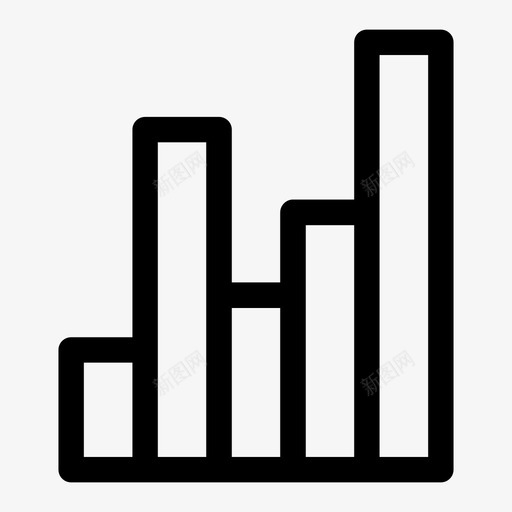 图形柱状图商业图标svg_新图网 https://ixintu.com 商业 图形 柱状 统计 金融