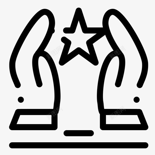 建立关心激励图标svg_新图网 https://ixintu.com 关心 建立 明星 激励 激励虚线