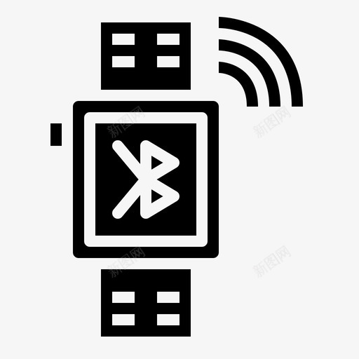 蓝牙通讯智能手机图标svg_新图网 https://ixintu.com 固态 手机 手表 智能 蓝牙 通讯