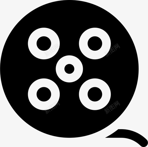 胶片卷盘创意工具24填充图标svg_新图网 https://ixintu.com 创意 卷盘 填充 工具 胶片