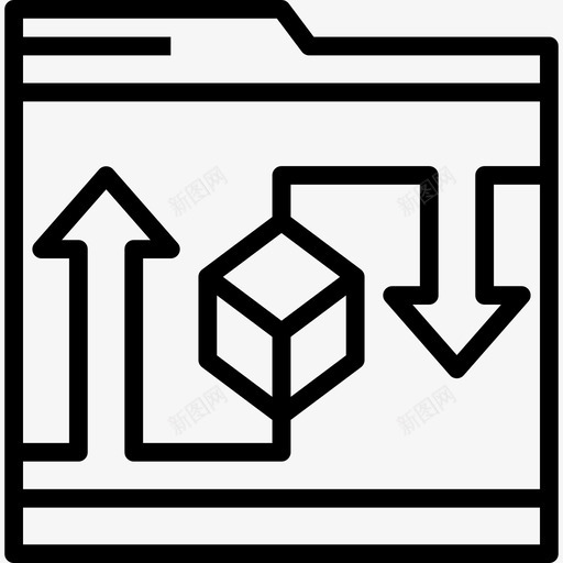 文件夹计算机数据存储线性图标svg_新图网 https://ixintu.com 存储 数据 文件夹 线性 计算机