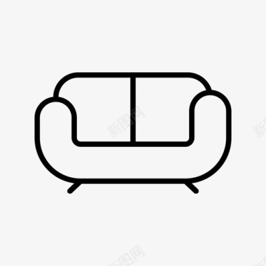 床沙发软垫家具图标图标