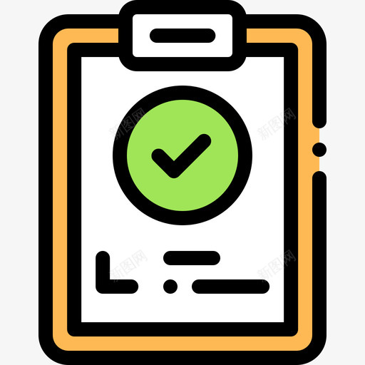 剪贴板工商管理5线颜色图标svg_新图网 https://ixintu.com 剪贴板 工商管理 颜色