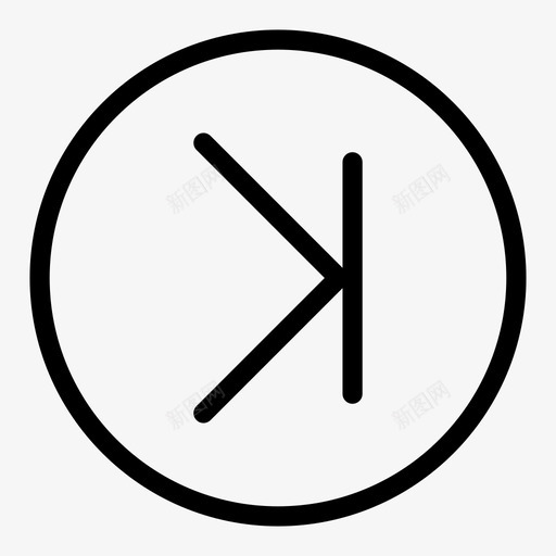 下一个按钮前进图标svg_新图网 https://ixintu.com 下一个 前进 开关 按钮 播放器 网络用户界面线图标