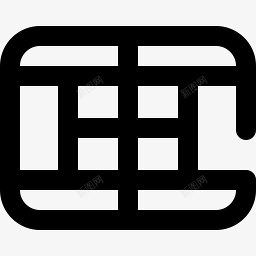 网球场杂项63轮廓图标svg_新图网 https://ixintu.com 杂项 网球场 轮廓