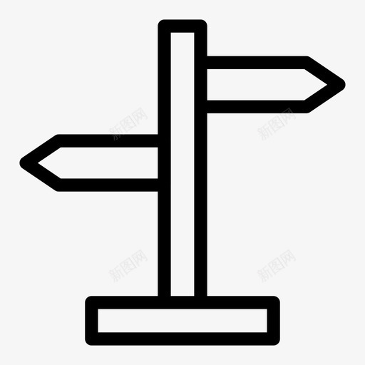方向箭头板图标svg_新图网 https://ixintu.com web用户界面线图标 方向 板 标志 箭头 路