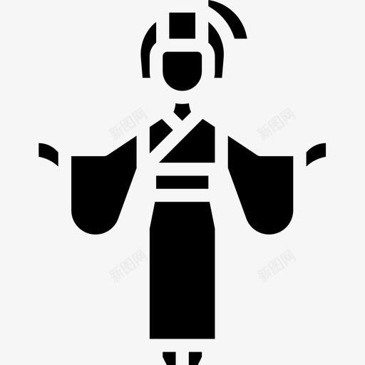 Yukata日本48填充图标svg_新图网 https://ixintu.com Yukata 填充 日本48