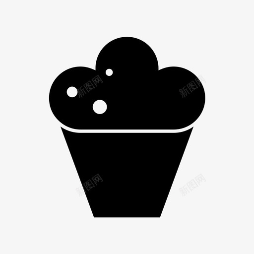 杯子蛋糕生日糖果图标svg_新图网 https://ixintu.com 奶油 杯子 甜点 生日 糖果 蛋糕 食物
