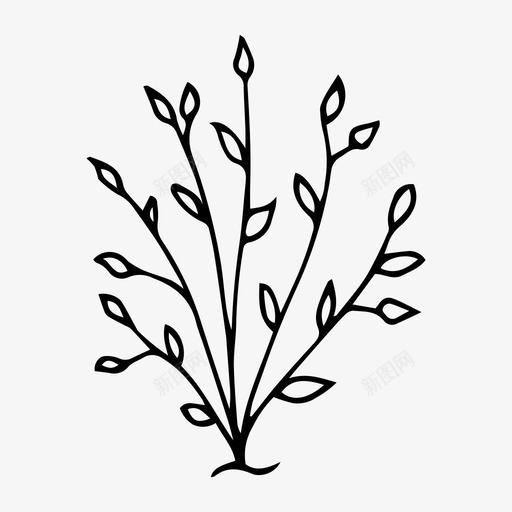 芽植物夏季图标svg_新图网 https://ixintu.com 夏季 植物 芽