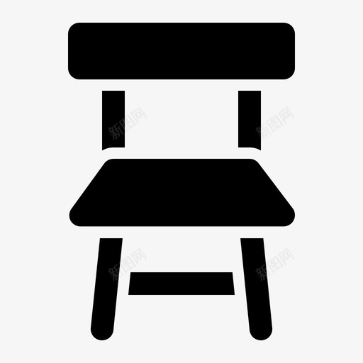 椅子家具家图标svg_新图网 https://ixintu.com 书房 办公室 大学 家具 教育 椅子