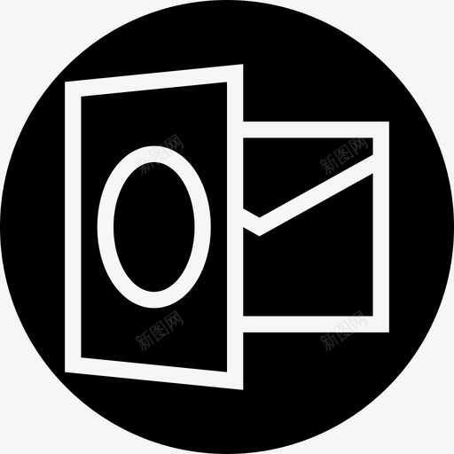 Outlook界面按钮8实心图标svg_新图网 https://ixintu.com Outlook 实心 按钮 界面
