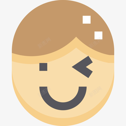 Wink用户18扁平图标svg_新图网 https://ixintu.com Wink 扁平 用户