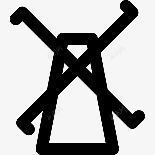 磨坊农业33线性图标svg_新图网 https://ixintu.com 农业 磨坊 线性