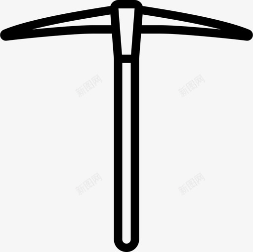 鹤嘴锄考古学直系图标svg_新图网 https://ixintu.com 直系 考古学 鹤嘴