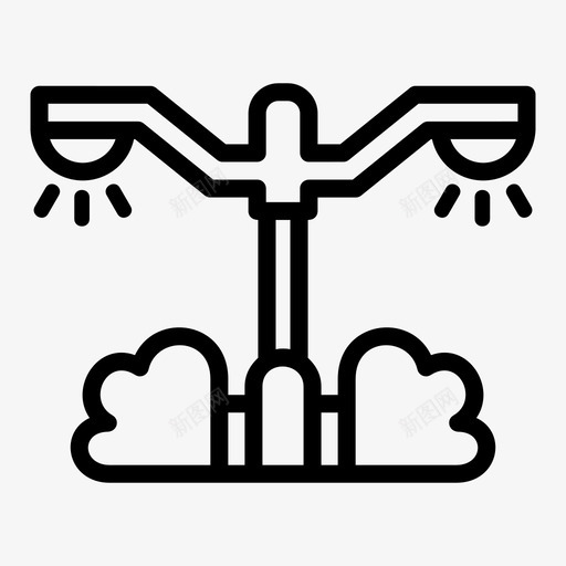 路灯灯照明图标svg_新图网 https://ixintu.com 照明 红绿灯 路灯