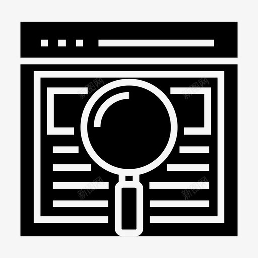 搜索引擎优化界面网页监控图标svg_新图网 https://ixintu.com 搜索引擎优化 搜索网页内容 用户体验字形图标 界面用户界面 界面设计 网页探索 网页搜索 网页监控