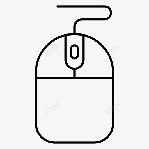 鼠标点击光标图标svg_新图网 https://ixintu.com 光标 技术 点击 硬件 通讯线路图标 鼠标