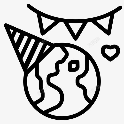 地球日快乐庆祝生态图标svg_新图网 https://ixintu.com 地球日 庆祝 快乐 环境 生态