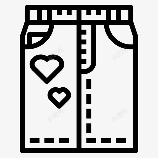 裙子服装时尚图标svg_新图网 https://ixintu.com 女性化 时尚 时尚偶像 服装 裙子