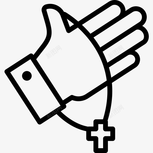 念珠宗教2直系图标svg_新图网 https://ixintu.com 宗教2 念珠 直系