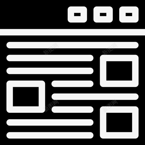 web浏览器内容图标svg_新图网 https://ixintu.com web 内容 实体 浏览器 详细信息