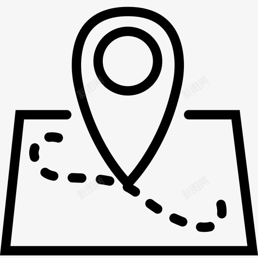 引脚位置地图引脚标记图标svg_新图网 https://ixintu.com 地图引脚 引脚位置 指针 标记