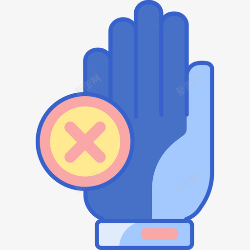禁止运动3线性颜色图标svg_新图网 https://ixintu.com 禁止 线性 运动 颜色