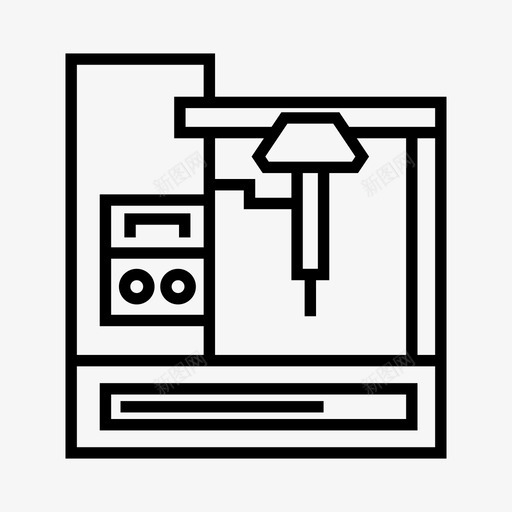 机械自动化工业图标svg_新图网 https://ixintu.com 仪器 制造 工业 机器 机械 生产线 自动化