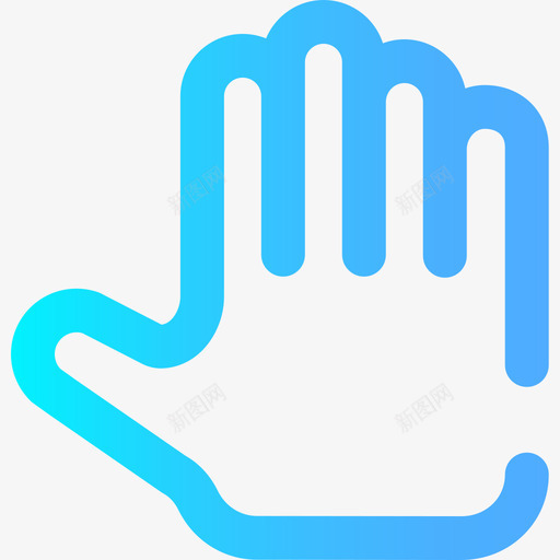 手套弹簧61梯度图标svg_新图网 https://ixintu.com 弹簧 手套 梯度
