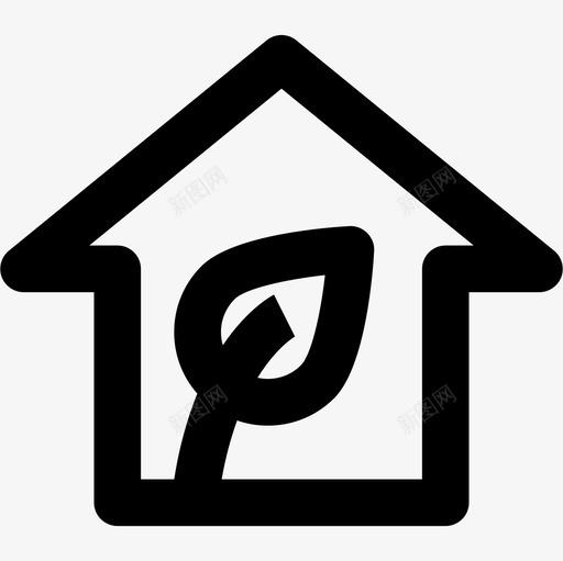 住宅生态178线性图标svg_新图网 https://ixintu.com 住宅 生态178 线性