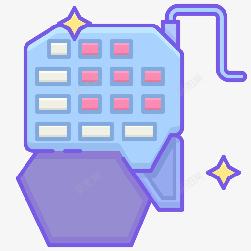 键盘运动2线性颜色图标svg_新图网 https://ixintu.com 线性颜色 运动2 键盘